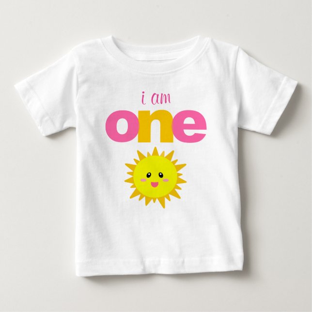 Sunshine 1st Birthday T-shirt Toddler Baby Kid (Front)