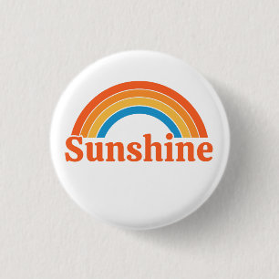 Sunshine 3 cm round badge