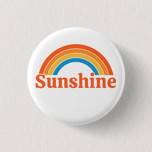 Sunshine  3 cm round badge (Front)