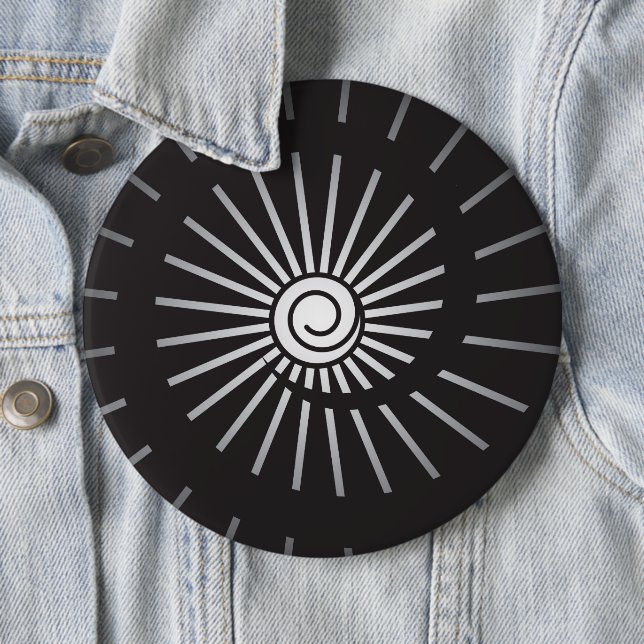 Sunshine 5 6 cm round badge (In Situ)