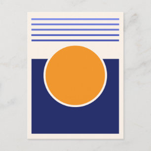Sunshine Abstract Art Postcard