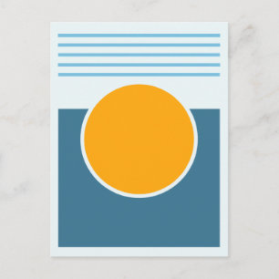 Sunshine Abstract Design Postcard