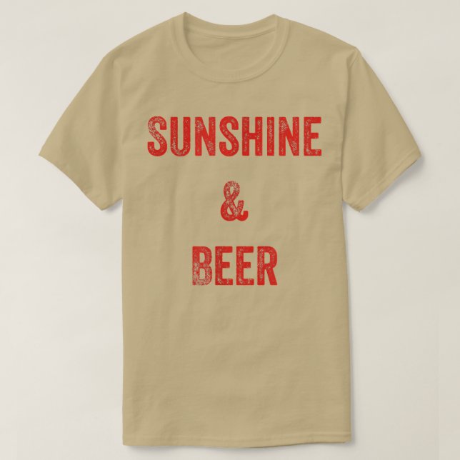 Sunshine And Beer  T-Shirt (Design Front)