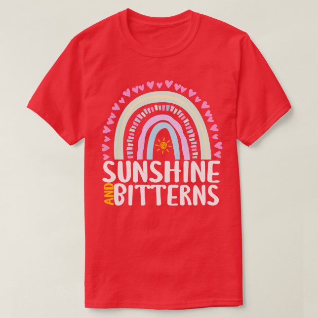 Sunshine and Bitterns Cute Rainbow Gift for Womens T-Shirt (Design Front)