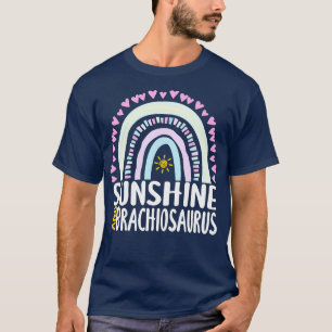 Sunshine and Brachiosaurus Cute Rainbow Gift for W T-Shirt