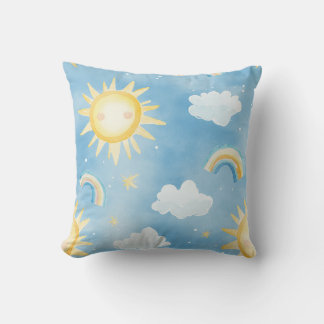 Sunshine and Cloud Dream Throw Pillow