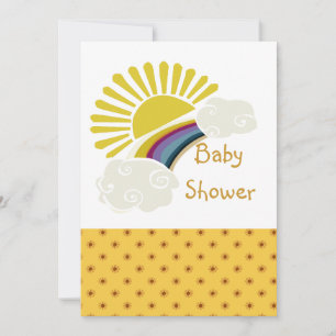 Sunshine and Clouds Baby Shower Invitation