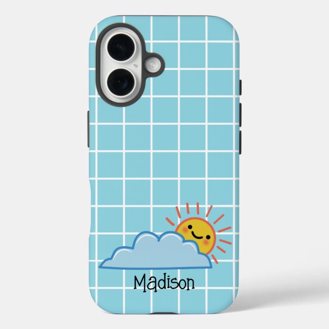 Sunshine And Clouds Personalised Case-Mate iPhone Case (Back)