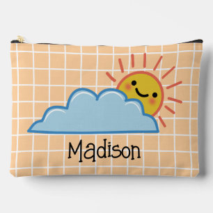 Sunshine And Clouds Personalized Accessory Pouch