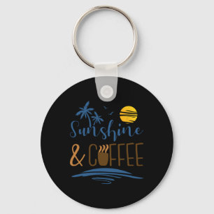 Sunshine And Coffee Key Ring