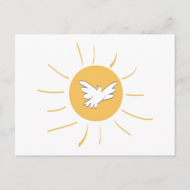 Sunshine and Dove Postcard (Front)