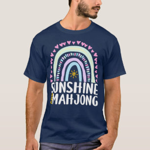 Sunshine and Mahjong Cute Rainbow Gift for Womens T-Shirt