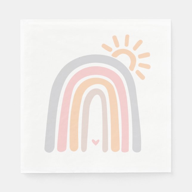 Sunshine and Rainbows Napkin (Front)