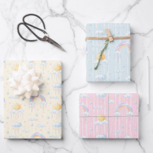 Sunshine and Rainbows  Wrapping Paper Sheet
