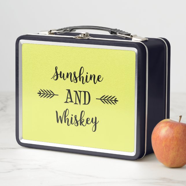 SUNSHINE AND WHISKEY METAL LUNCH BOX (In Situ)