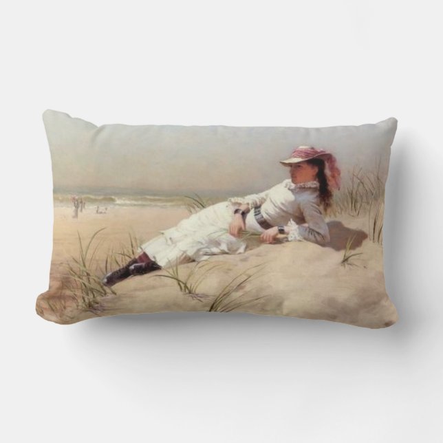 Sunshine at the Shore Lumbar Cushion (Front)