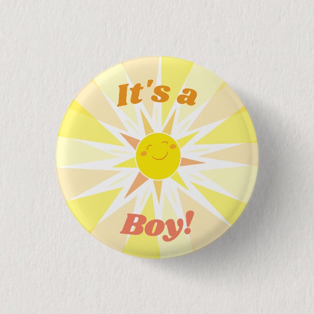 Sunshine Baby Shower 3 Cm Round Badge (Front)