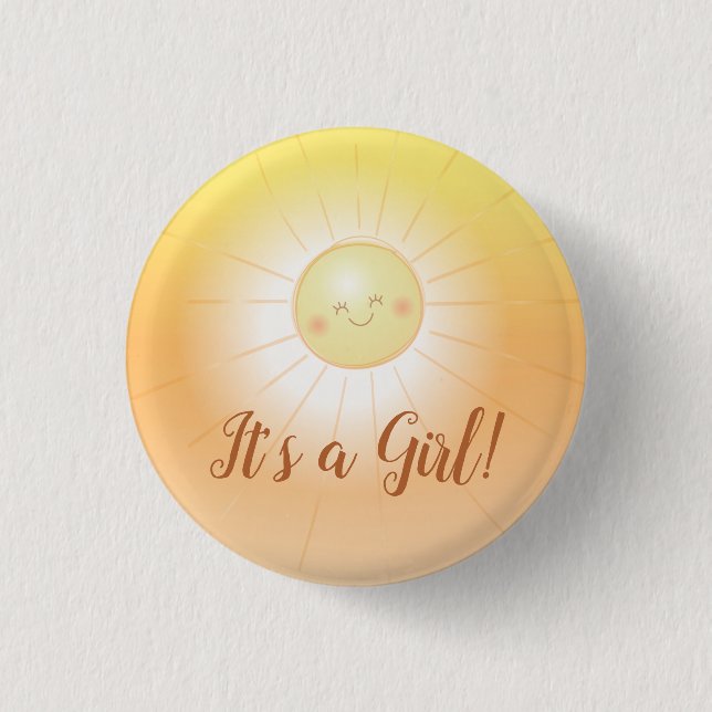 Sunshine Baby Shower 3 Cm Round Badge (Front)