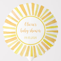 Sunshine Baby Shower Ballon, Sun boho baby shower