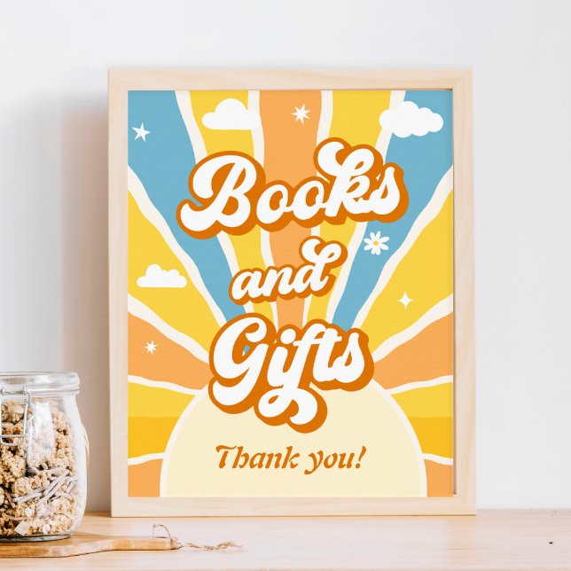 Sunshine Baby Shower Books and Gifts Poster (Creator Uploaded)