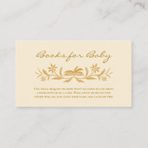 Sunshine Baby Shower Books for Baby Insert Card
