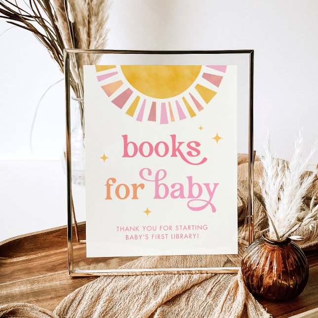 Sunshine Baby Shower Books for Baby Sign (Creator Uploaded)