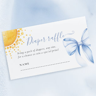 Sunshine Baby Shower Diaper Raffle Card