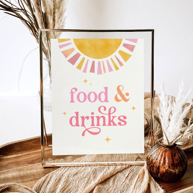Sunshine Baby Shower Food & Drinks Sign (Creator Uploaded)