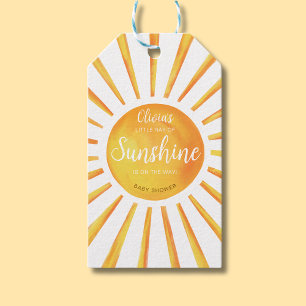 Sunshine Baby Shower Gift Tags