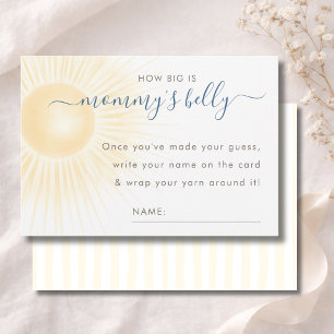 Sunshine Baby Shower How Big Is Mummy's Belly Card