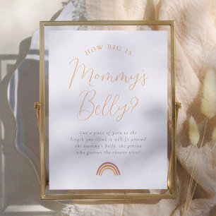 Sunshine Baby Shower How Big is Mummy's Belly Sign
