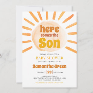 Sunshine Baby Shower Invitation