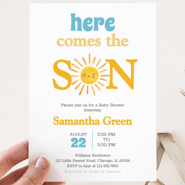 Sunshine Baby Shower Invitation (Creator Uploaded)