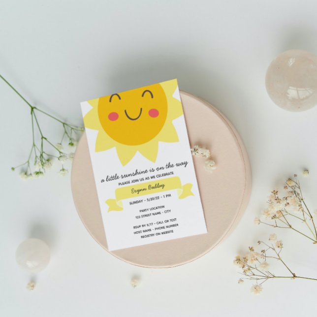 Sunshine Baby Shower Invitation (Creator Uploaded)