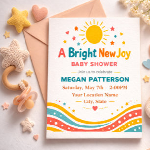 Sunshine Baby Shower Invitation   Gender Neutral