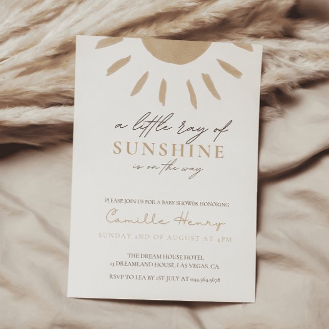 Sunshine Baby Shower Invitation LEO (Creator Uploaded)