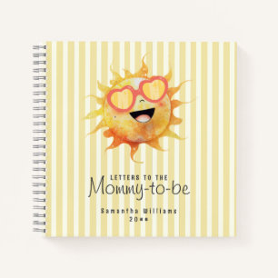 Sunshine Baby Shower Letters to the Mummy to be Notebook