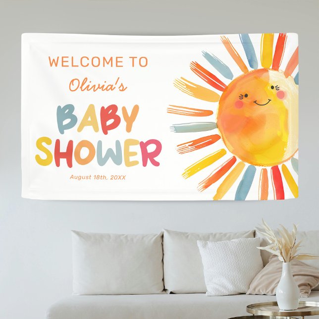 Sunshine Baby Shower Welcome Banner (Creator Uploaded)