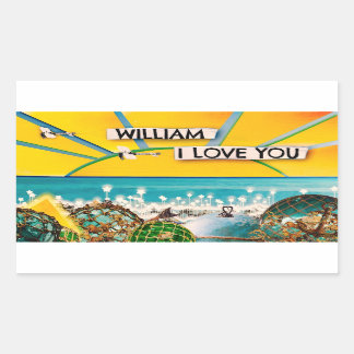 SUNSHINE BANNER RECTANGULAR STICKER