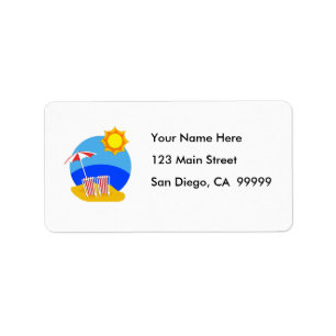 Sunshine Beach Day Label