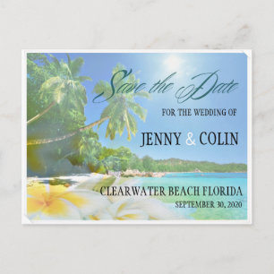 Sunshine Beach Photo Save The Date Announcement Postcard