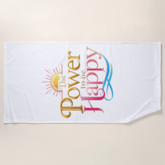SUNSHINE BEACH TOWEL - THE POWER TO BE HAPPY