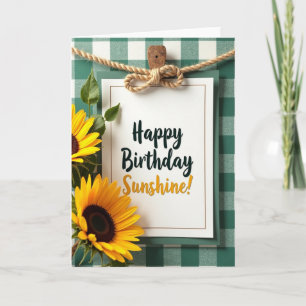 Sunshine Birthday Greeting Card