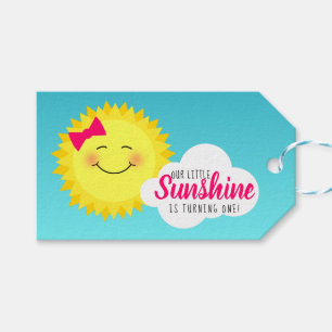 Sunshine Birthday Party Gift Tags