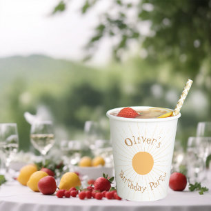 Sunshine Birthday Party Paper Cups
