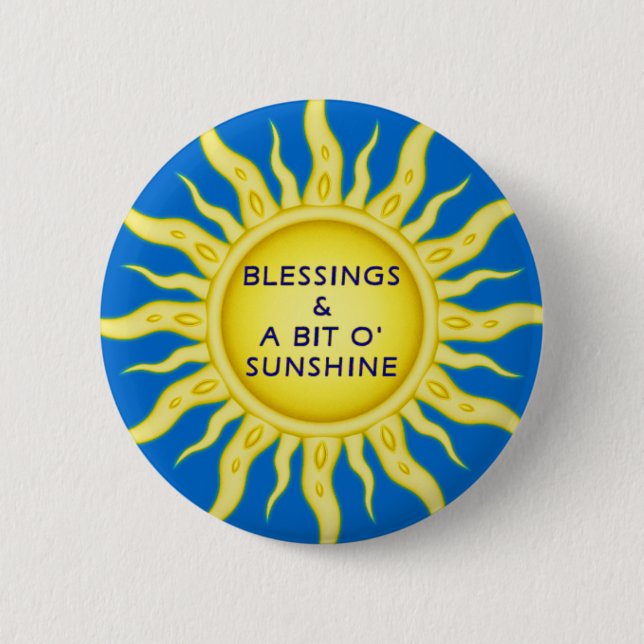 Sunshine Blessings Button (Front)