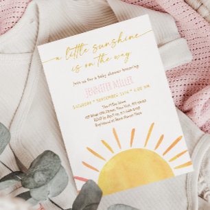Sunshine Boho Baby Shower Invitation