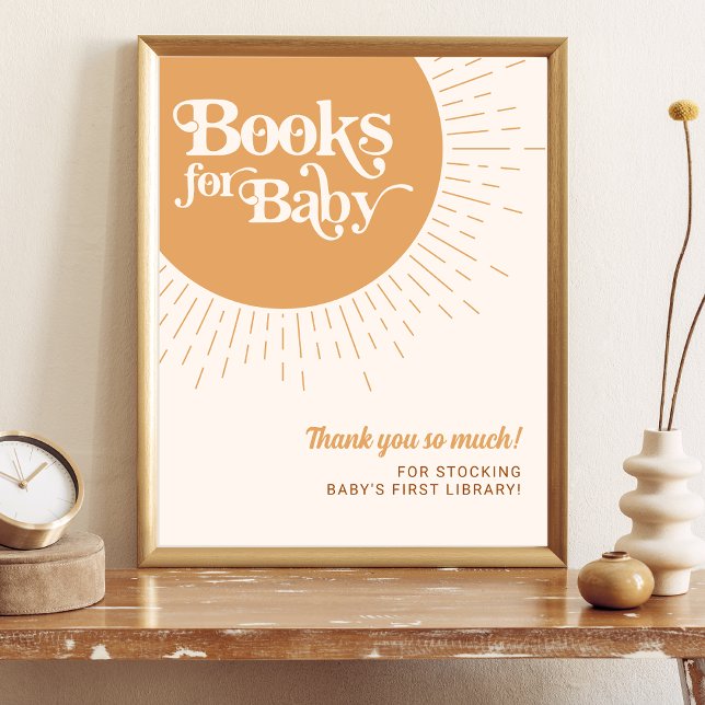 Sunshine Boho Books for Baby Thank You Poster (Creator Uploaded)