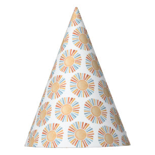 Sunshine boho first trip around the sun birthday party hat