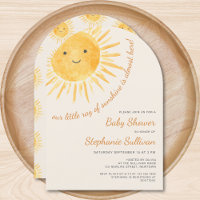 Sunshine Boho Gender-Neutral Sun Baby Shower Arch